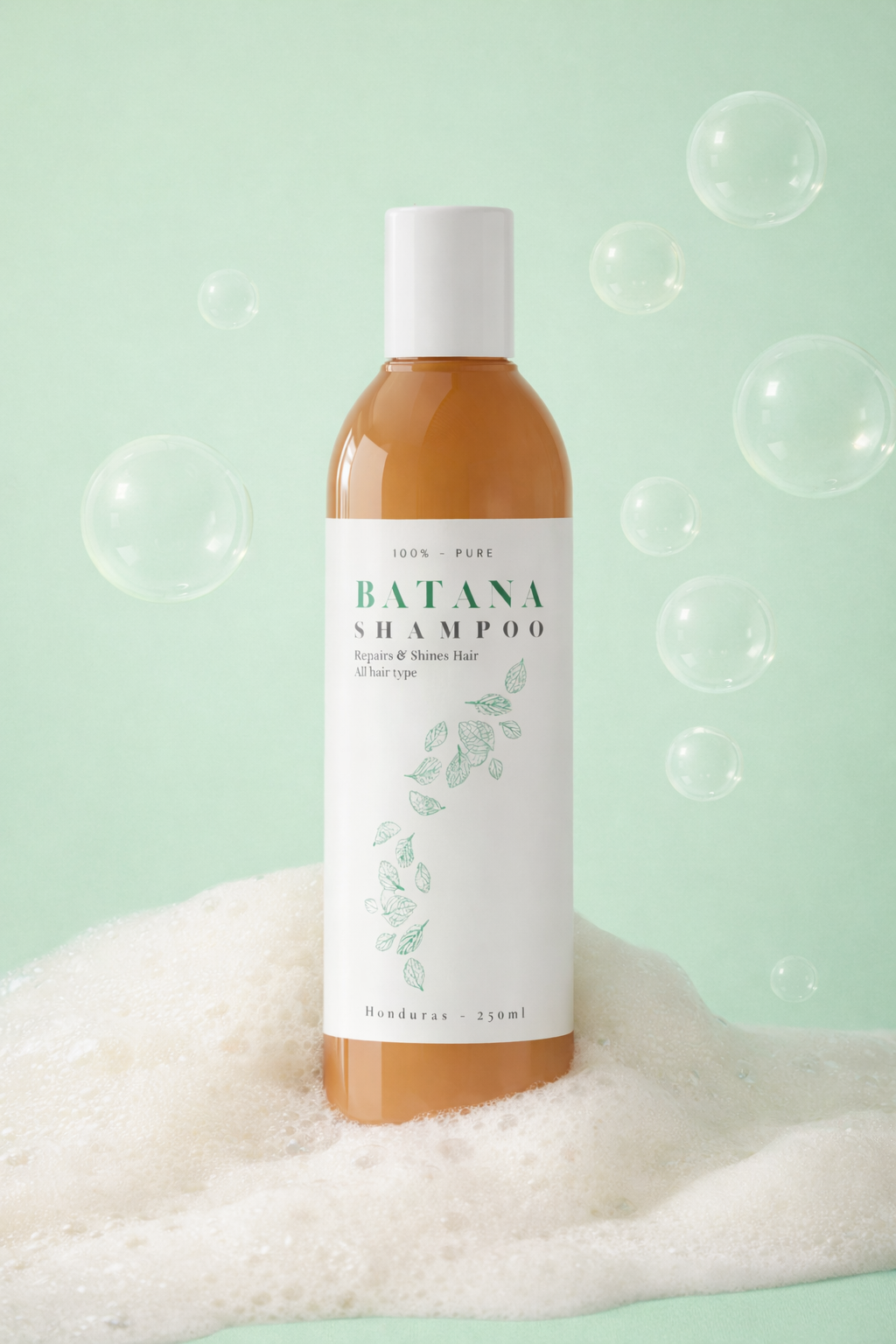 batana olie shampoo in schuim